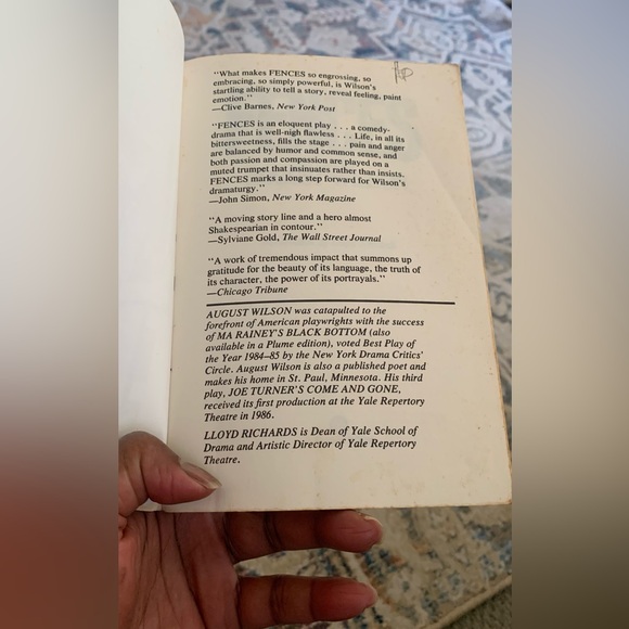 FENCES August Wilson paperback • rare book - Picture 4 of 6